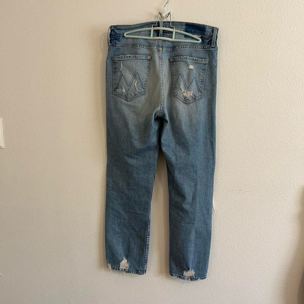 Mother Superior The Tomcat Distressed Straight Leg Jeans in The Confession - Picture 6 of 7